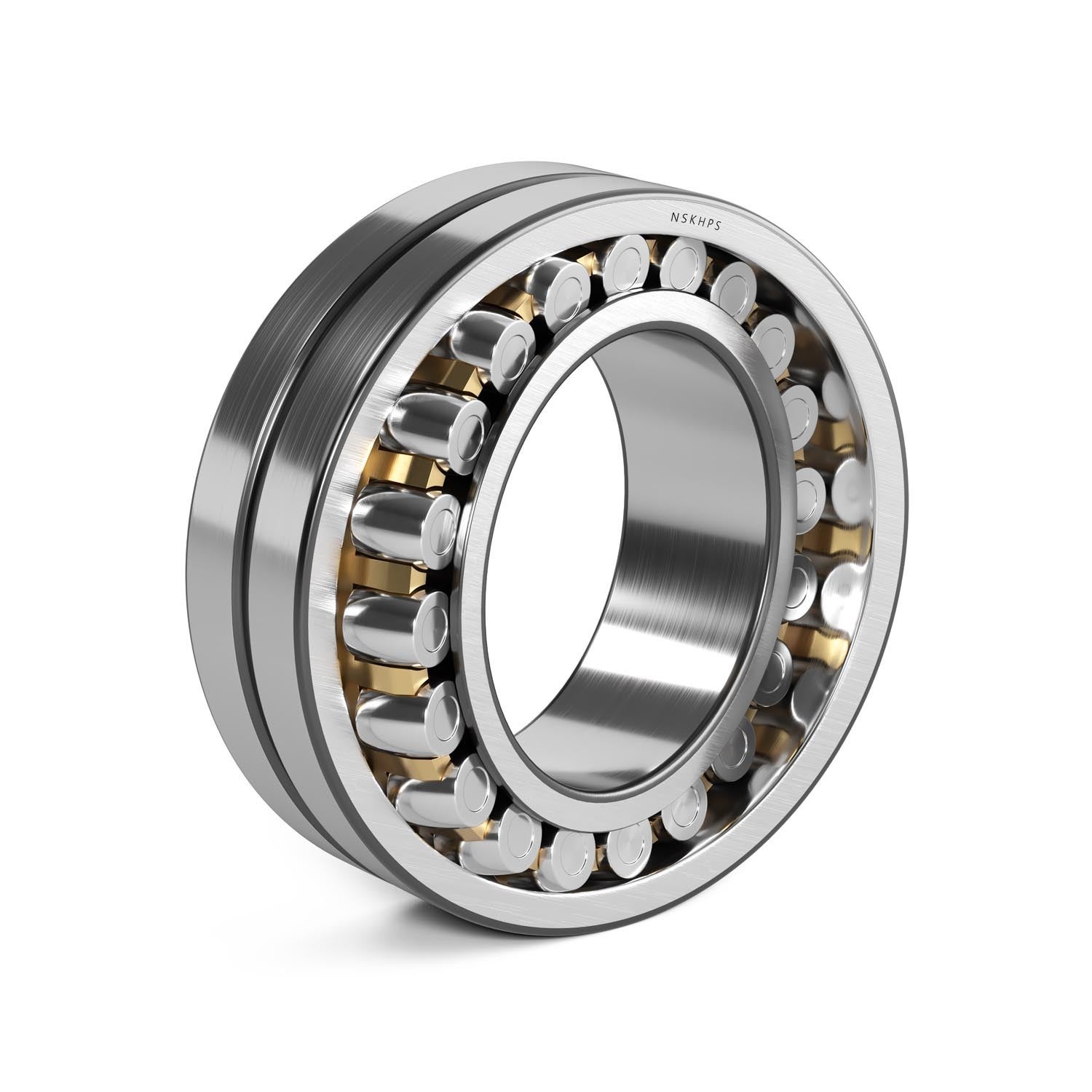 P_SRB_Brass-Cage_no-background.tif Spherical Roller Bearing, SRB, Brass Cage, no background