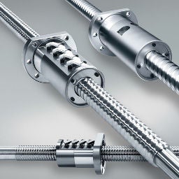 Ball screws for high accuracy feed systems.