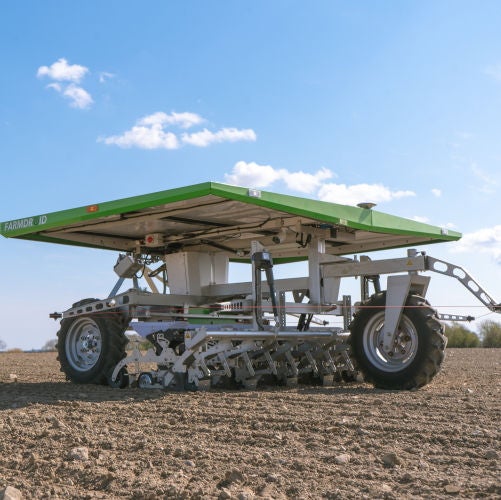 The FarmDroid FD20 ecological and CO2-neutral autonomous weeding and seeding robot will appear on the NSK stand at Agritechnica. Photo: FarmDroid