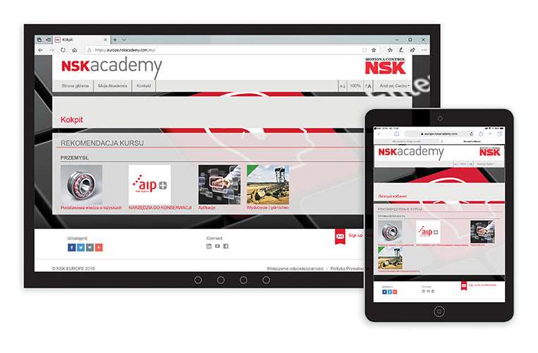 NSK academy users from Poland and Russia can now undertake training in their own languages